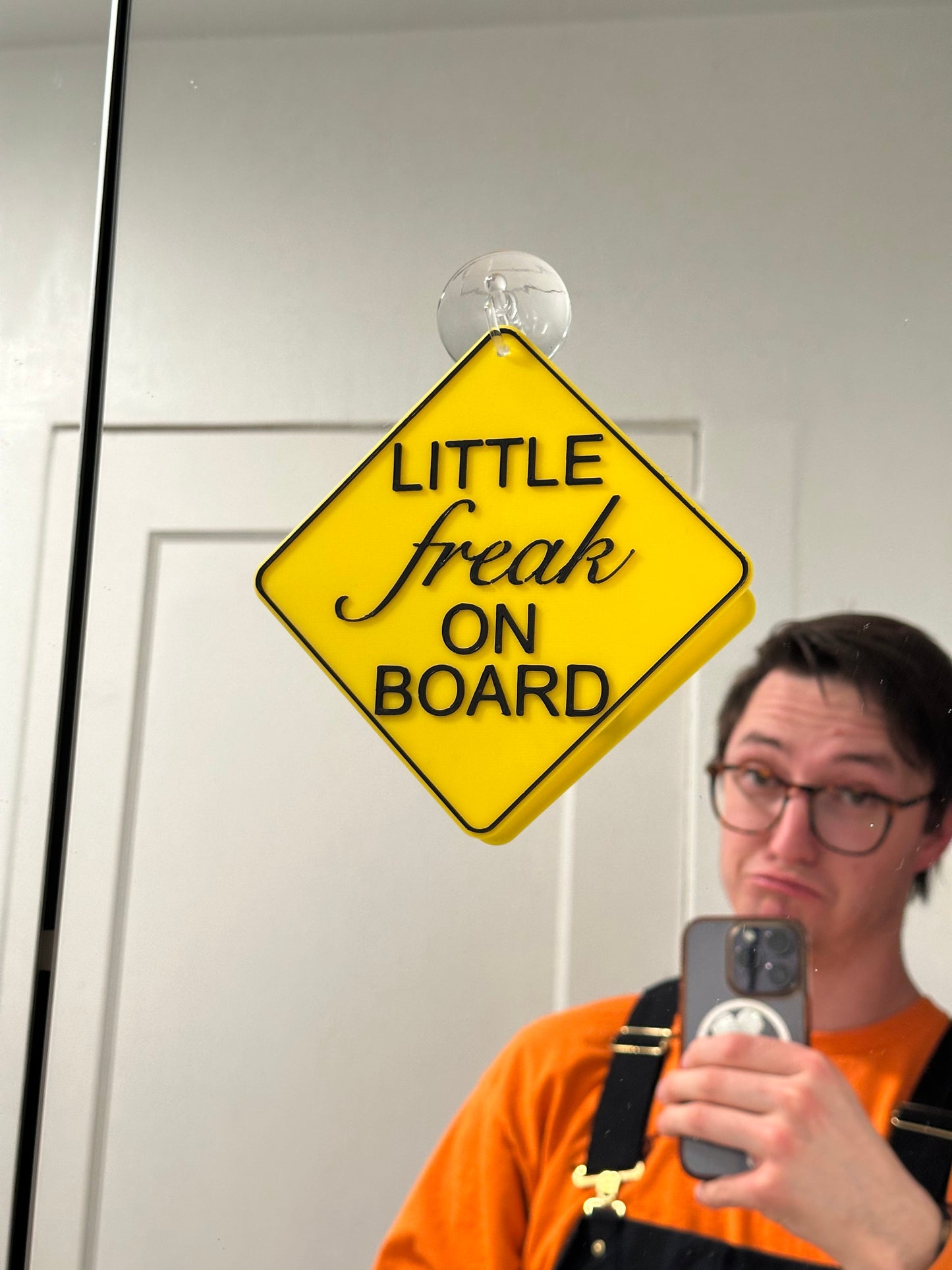 Little Freak On Board Sign